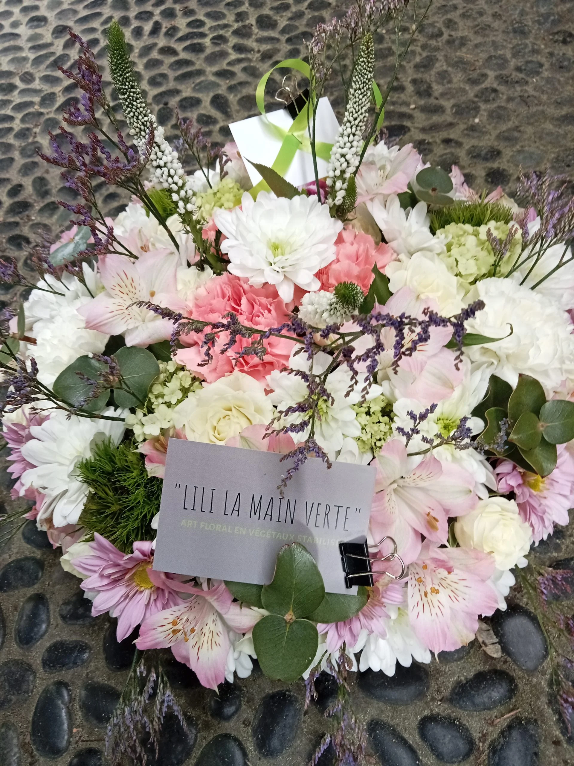 COMPOSITION DEUIL PETIT MODELE, par Lili la main verte, fleuriste à Talence