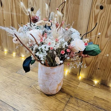 Bouquet de Fleurs Séchées, par Pom'Violette, fleuriste à Gex