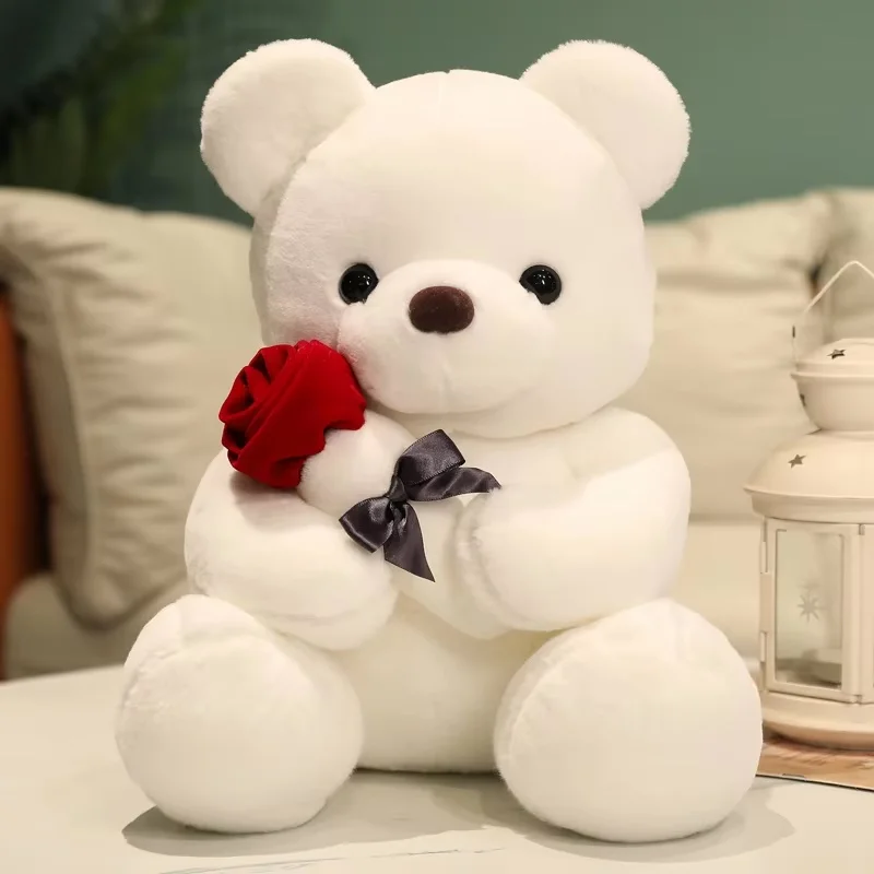 ours avec son bouquet de fleurs 🐻, par Trésors Fleuris, fleuriste à Belfort
