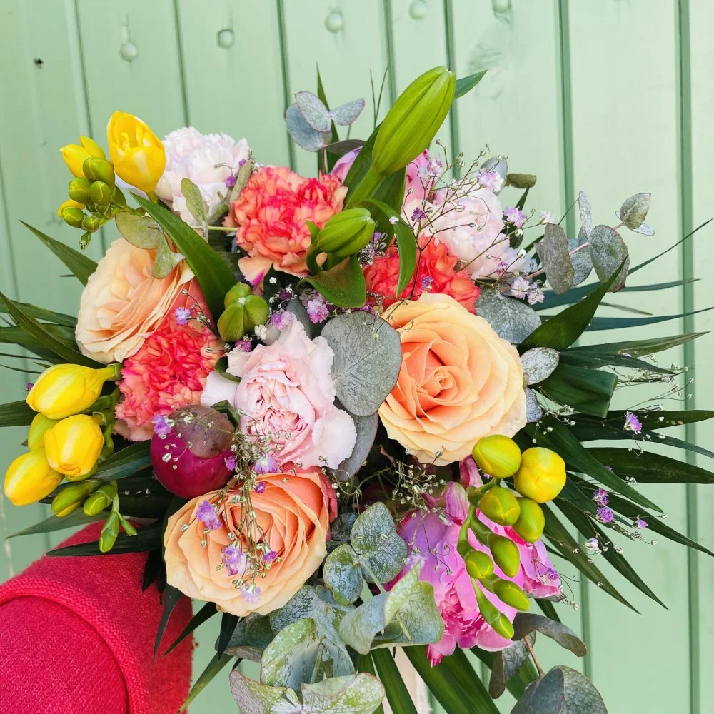 Bouquet de l'Artisan, par Pom'Violette, fleuriste à Gex