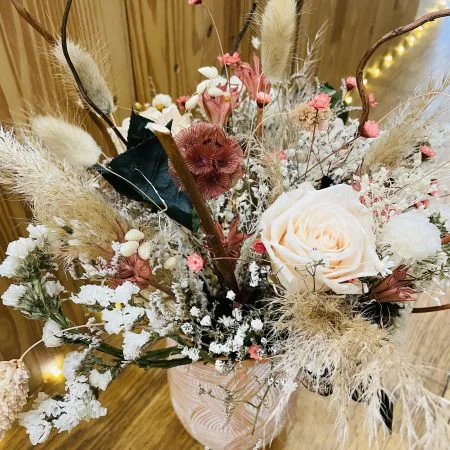 Bouquet de Fleurs Séchées, par Pom'Violette, fleuriste à Gex