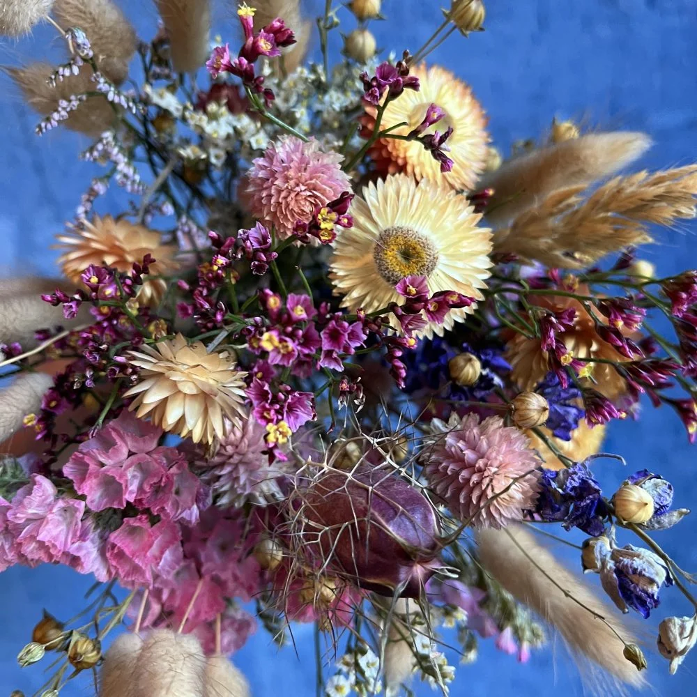 Bouquet de Fleurs Séchées, par Atelier Floral du Mondelot, fleuriste à Saint-Sernin-du-Plain