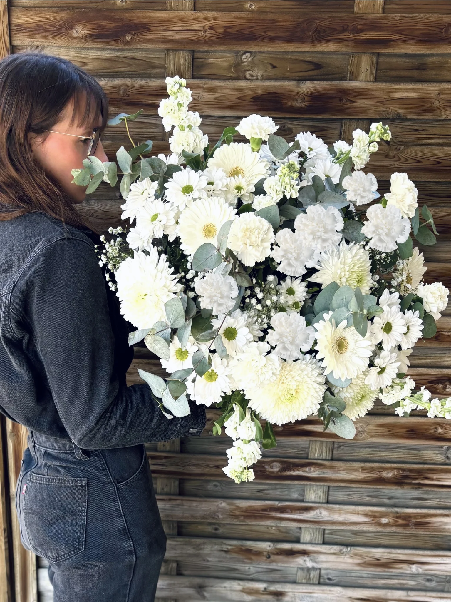 Bouquet pureté, par MK Fleurs, fleuriste à Lyon