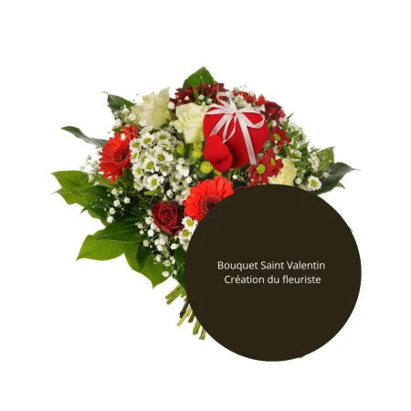 Bouquet du fleuriste Saint Valentin, par Fleurs de Lotus, fleuriste à Le Havre