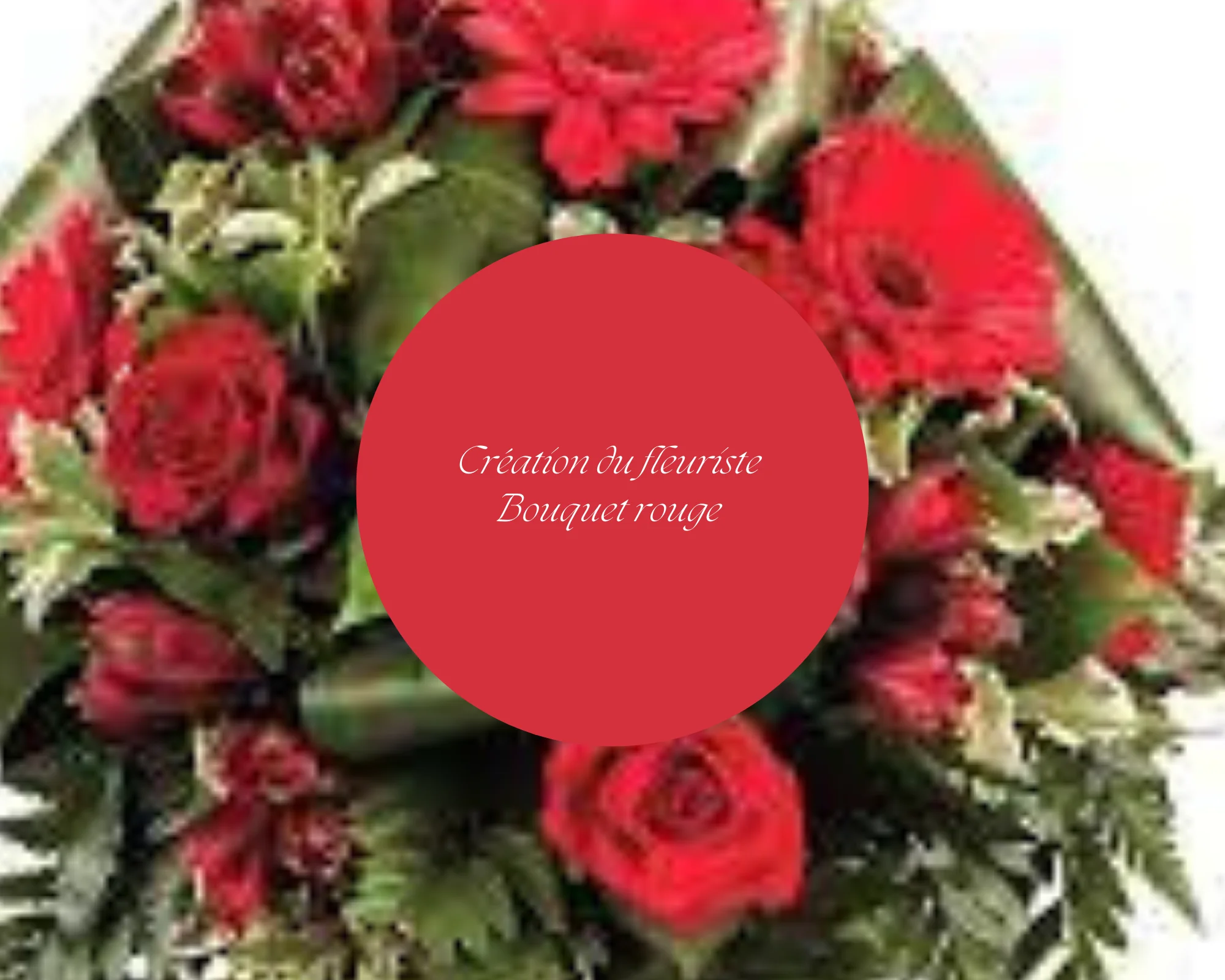 Bouquet du fleuriste rouge, par Fleurs de Lotus, fleuriste à Le Havre