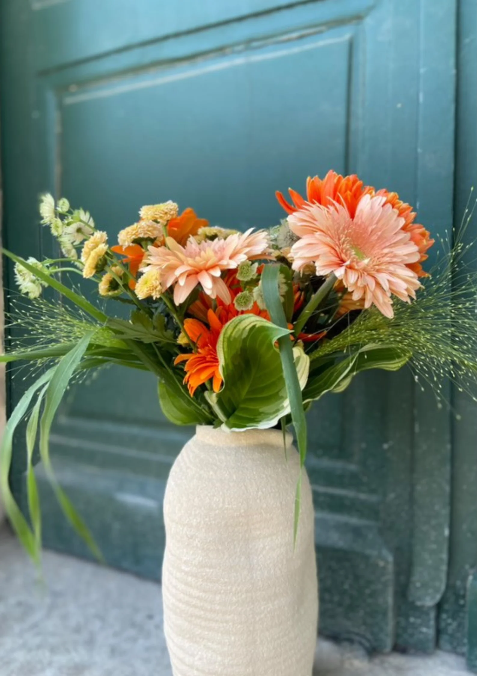 Bouquet Orangé, par Avenue des Fleurs, fleuriste à Château-Gontier-sur-Mayenne