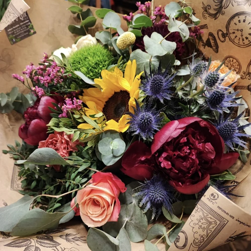 BOUQUET POP, par L'ART Ô ZOIR, fleuriste à Tours