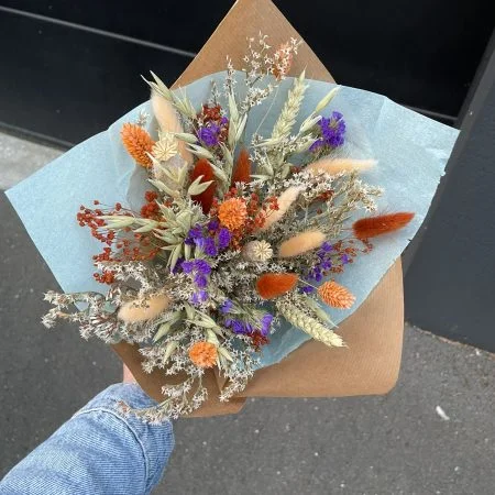 Bouquet de fleurs séchées, par Les Imparfaites, fleuriste à Cesson-Sévigné