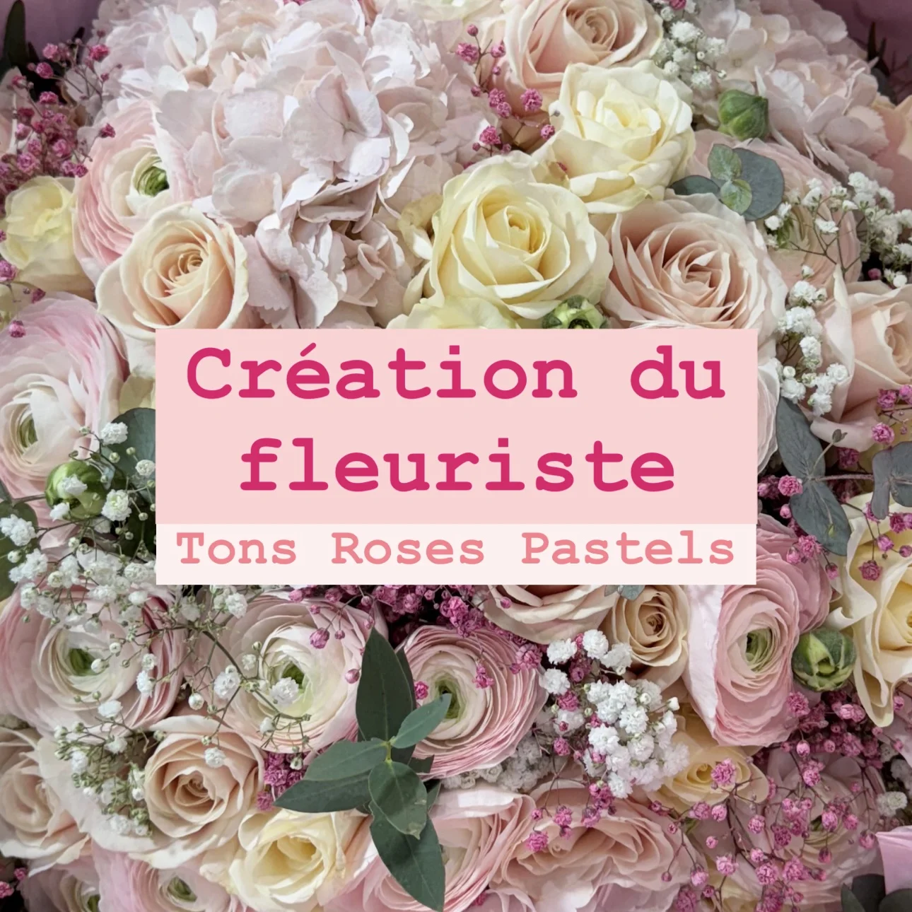 Bouquet du Fleuriste Rose, par Le Monstera, fleuriste à Les Pavillons-sous-Bois
