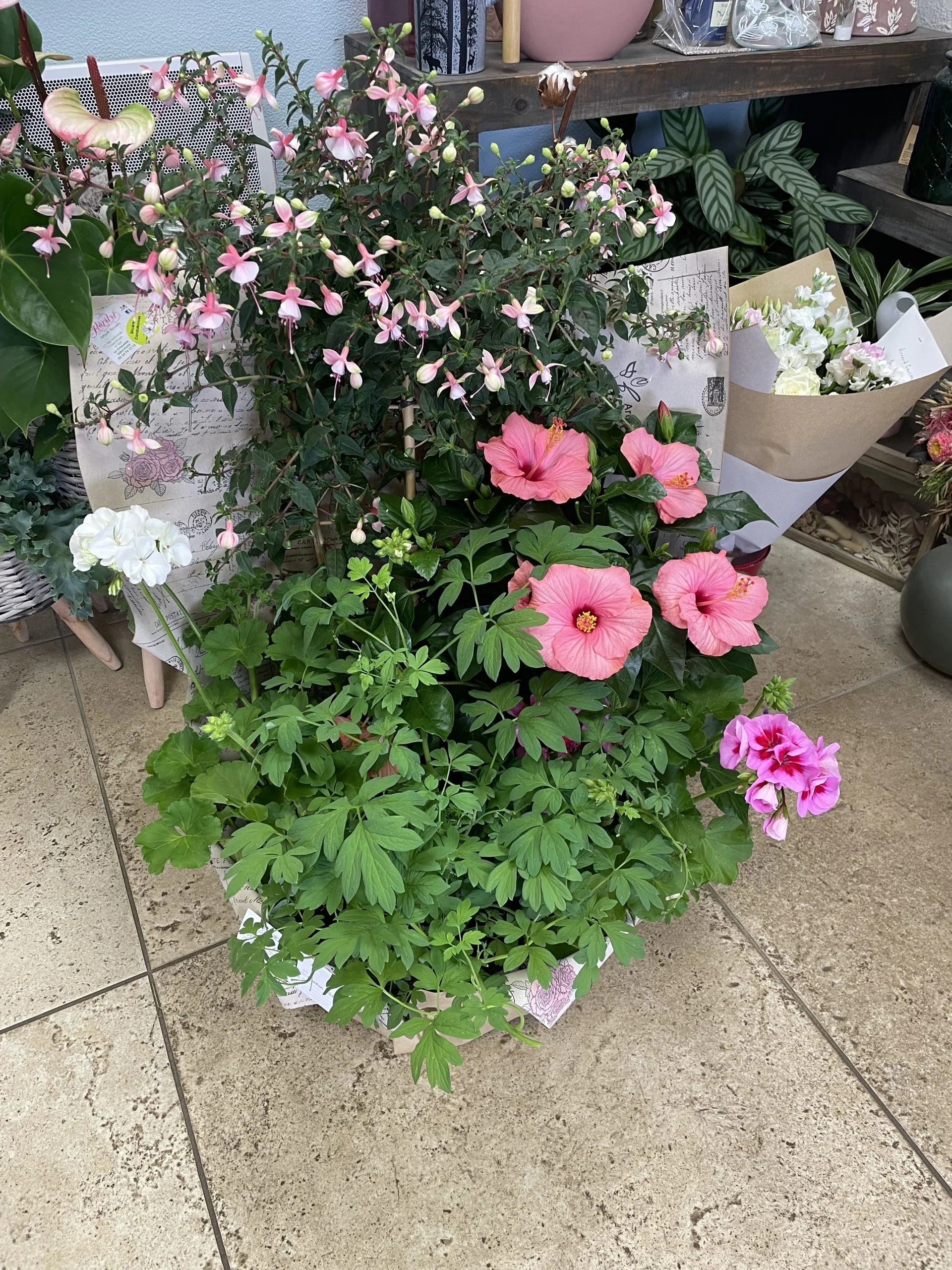 Grosse coupe de plantes, par Florilys, fleuriste à La Chaussée-Saint-Victor