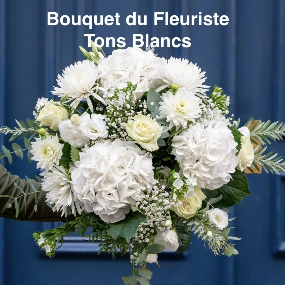 Bouquet du Fleuriste Blanc, par Le Monstera, fleuriste à Les Pavillons-sous-Bois