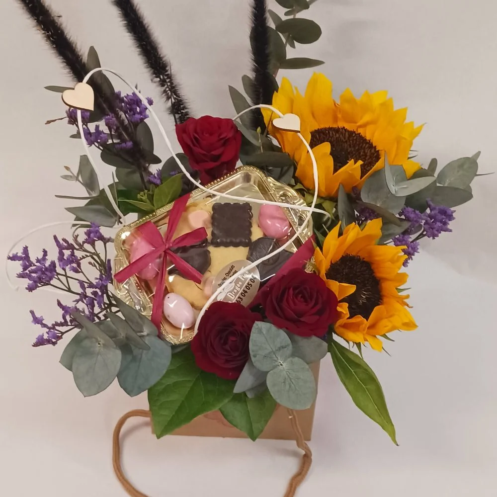 composition de bon Rétablissement, par Ti Fleur Lakour, fleuriste à Saint-Joseph