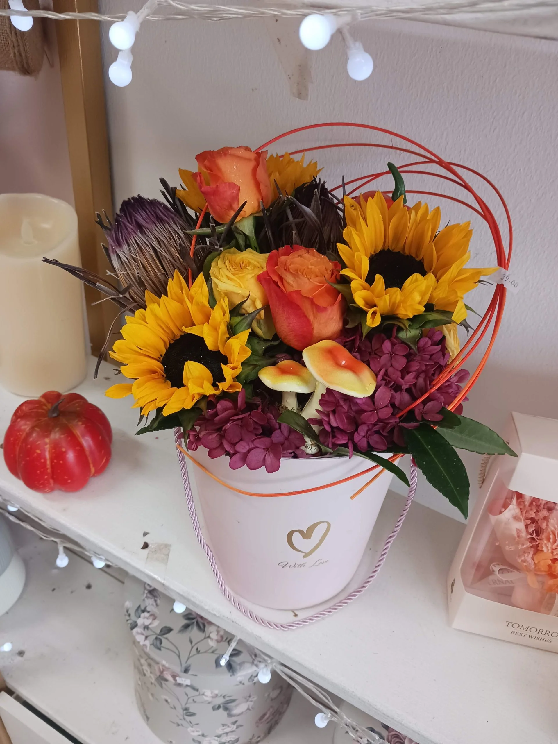 Bouquet Automne, par Ti Fleur Lakour, fleuriste à Saint-Joseph