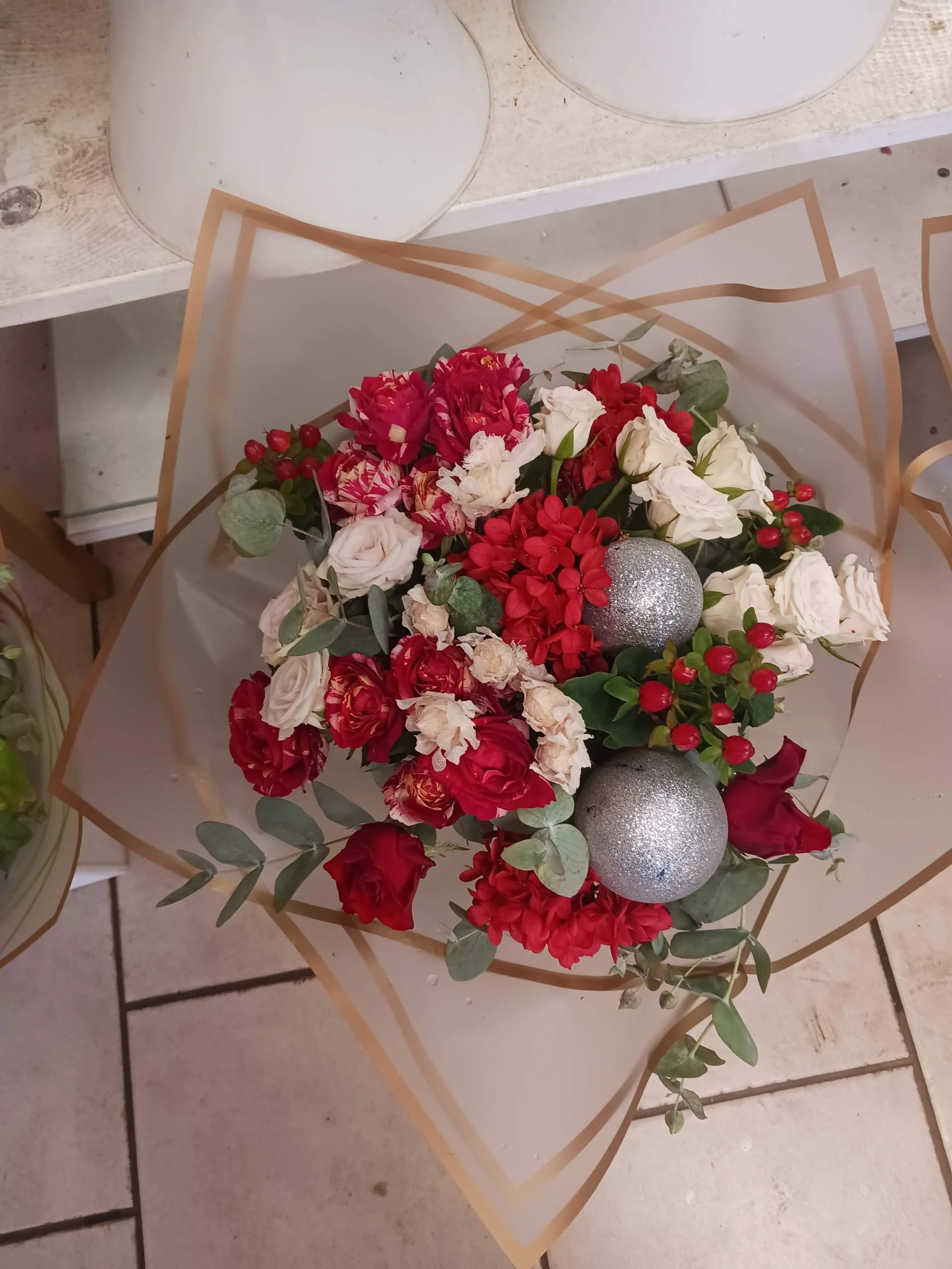 Bouquet de Noël, par Ti Fleur Lakour, fleuriste à Saint-Joseph