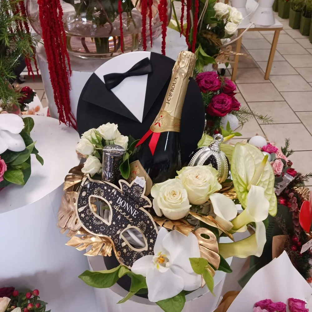 Bouquet Nouvel An, par Ti Fleur Lakour, fleuriste à Saint-Joseph
