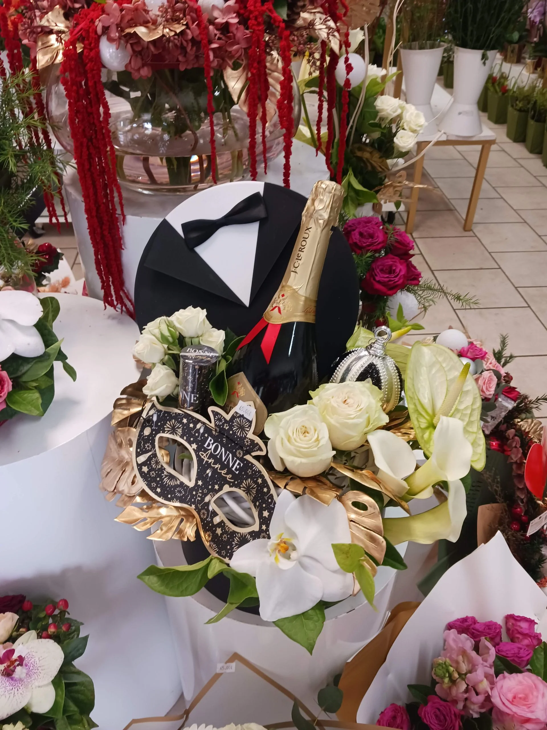 Bouquet Nouvel An, par Ti Fleur Lakour, fleuriste à Saint-Joseph
