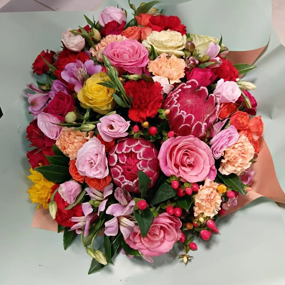 BIG Bouquet de l'Artisan, par Ti Fleur Lakour, fleuriste à Saint-Joseph