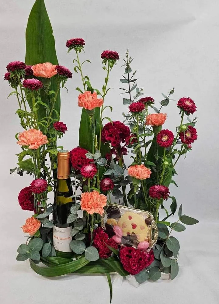 Composition plaisir en jardin, par Ti Fleur Lakour, fleuriste à Saint-Joseph