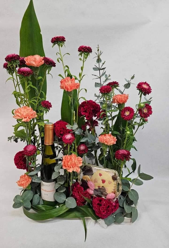 Composition plaisir en jardin, par Ti Fleur Lakour, fleuriste à Saint-Joseph