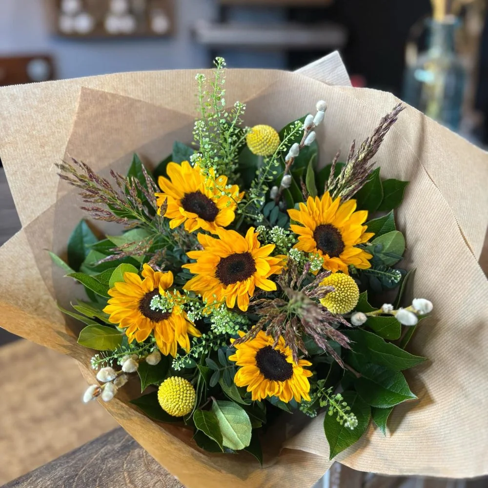 Bouquet Été, par Cannelle Orange, fleuriste à Comines