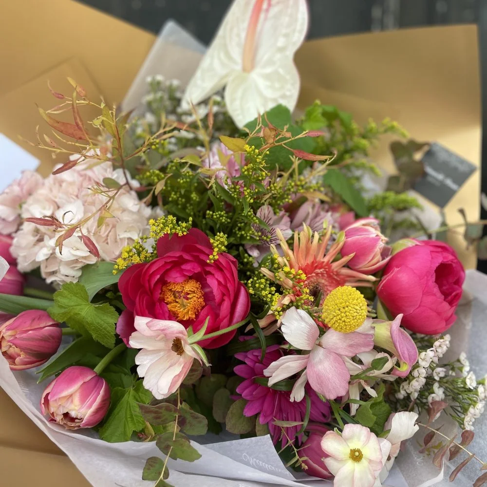 Bouquet Félicitations, par Mademoiselle Pivoine, fleuriste à Paris