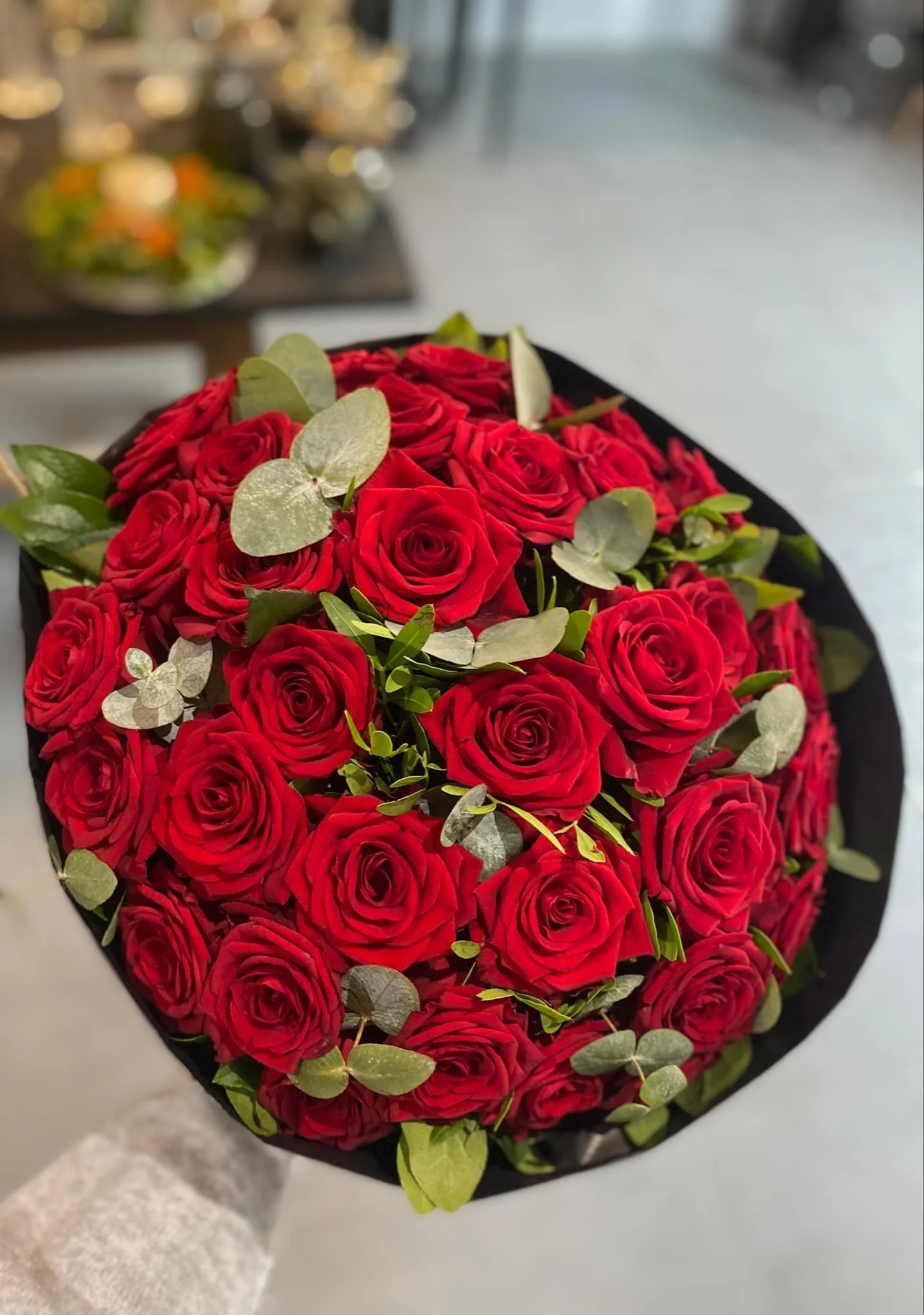 Bouquet de Roses rouges, par Cannelle Orange Comines-Warneton, fleuriste à Comines-Warneton