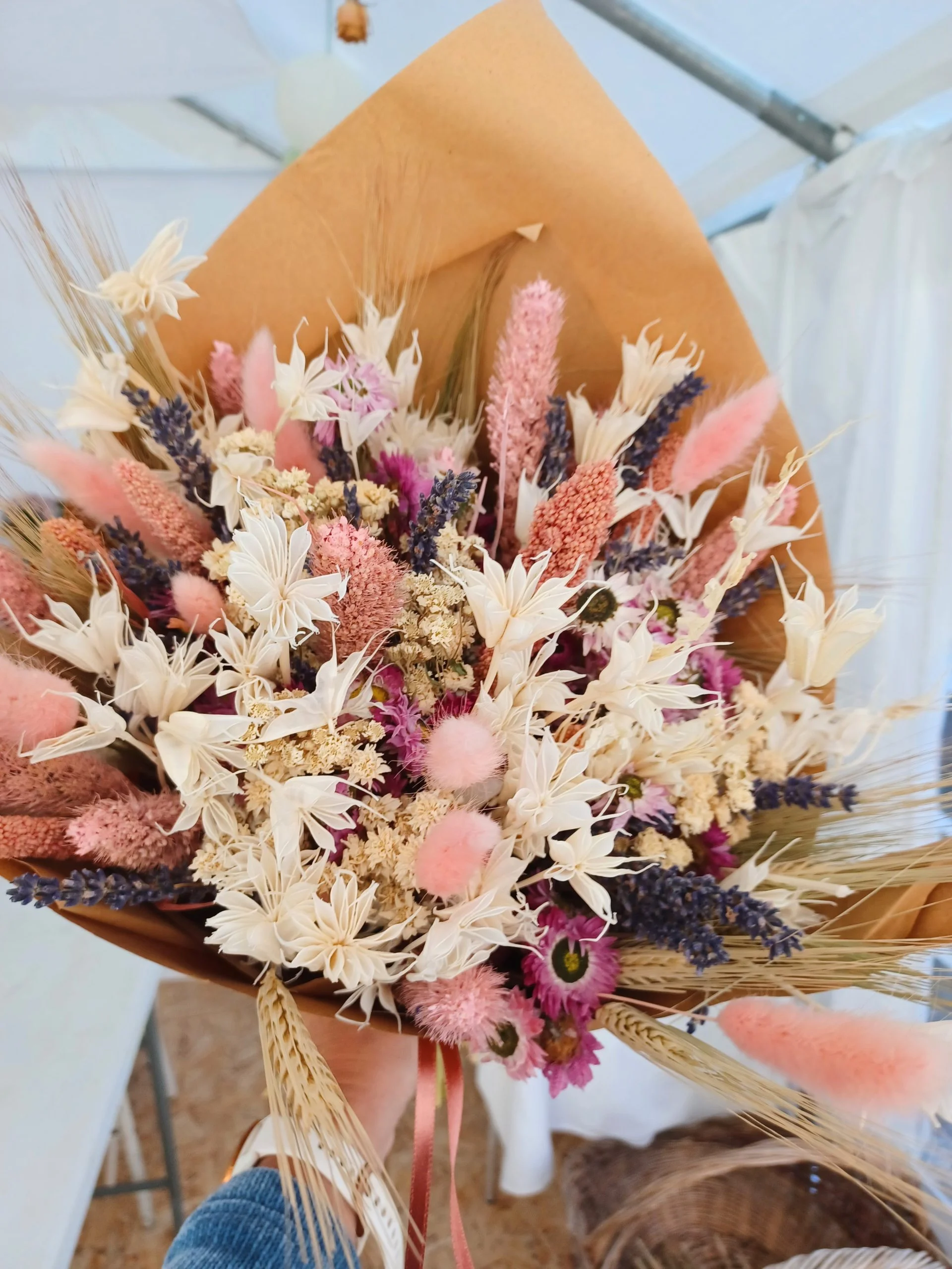 Bouquet de Fleurs Séchées, par Eclosion Végétale, fleuriste à Pernes-les-Fontaines