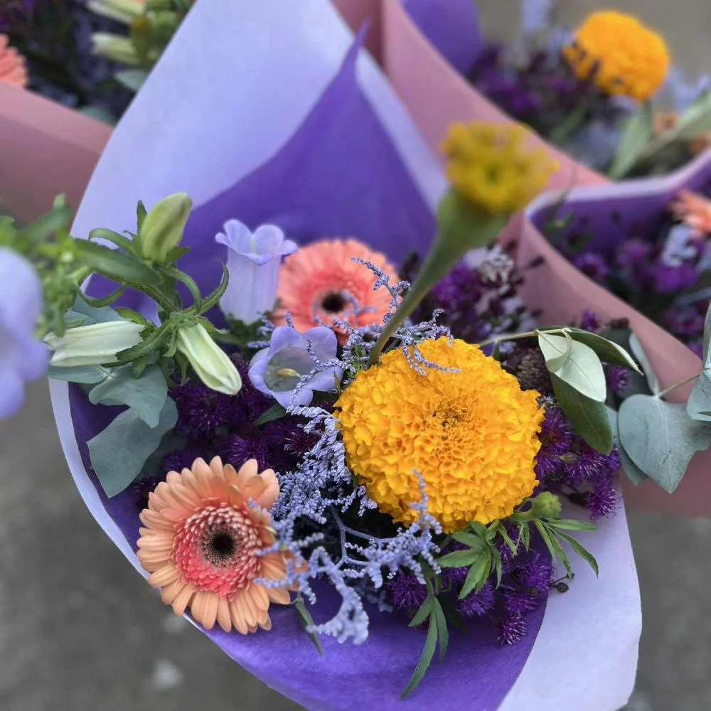 Bouquet champêtre, par Eglantine Fleuriste, fleuriste à Bouguenais