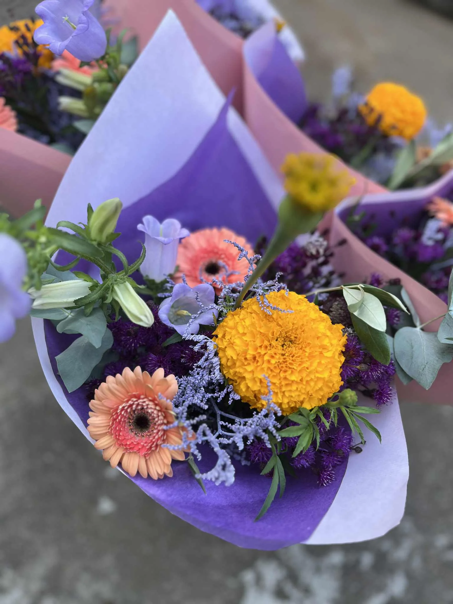 Bouquet champêtre, par Eglantine Fleuriste, fleuriste à Bouguenais