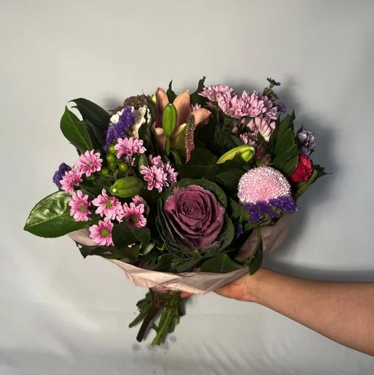 Bouquet rose, par Le Bouquet Varié, fleuriste à Uccle