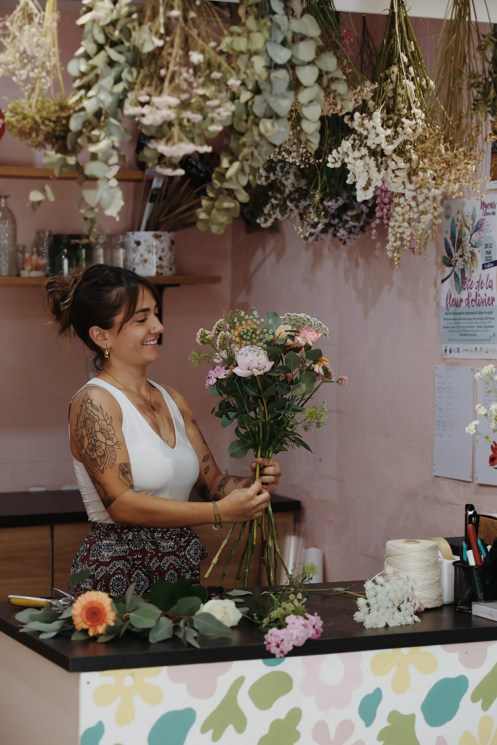 Livraison de fleurs Nyons et proximité, par Mimimosa, artisan fleuriste