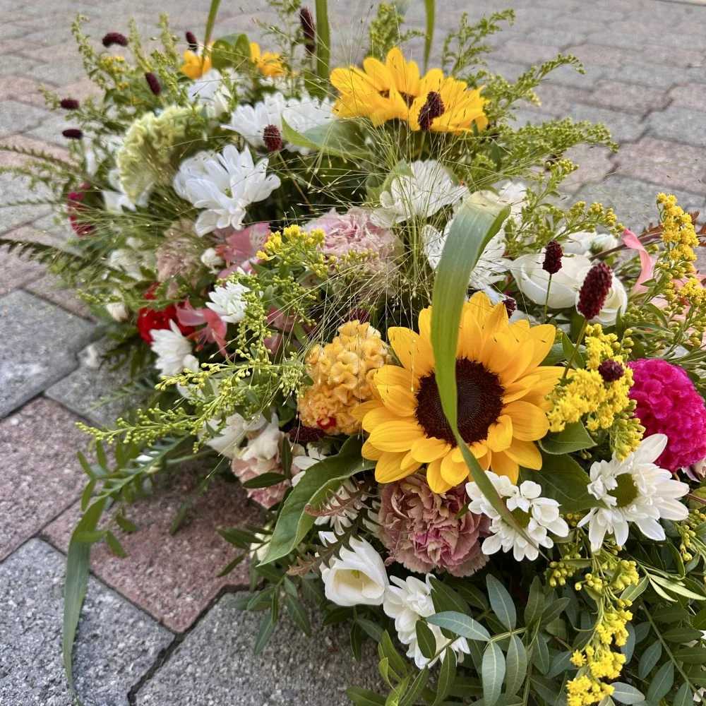 Gerbe de Deuil, par Mimimosa, fleuriste à Nyons