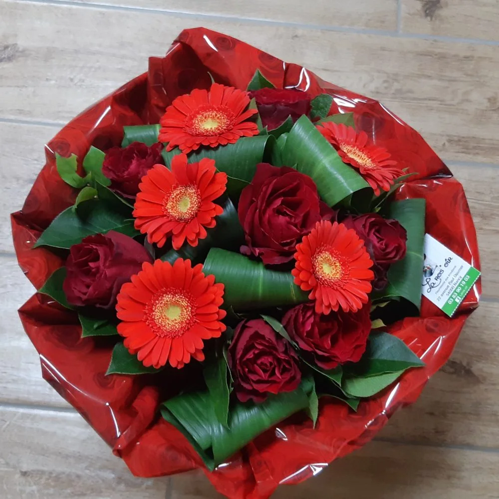 Amour rouge et vert, par La Ros'oir, fleuriste à Nancy