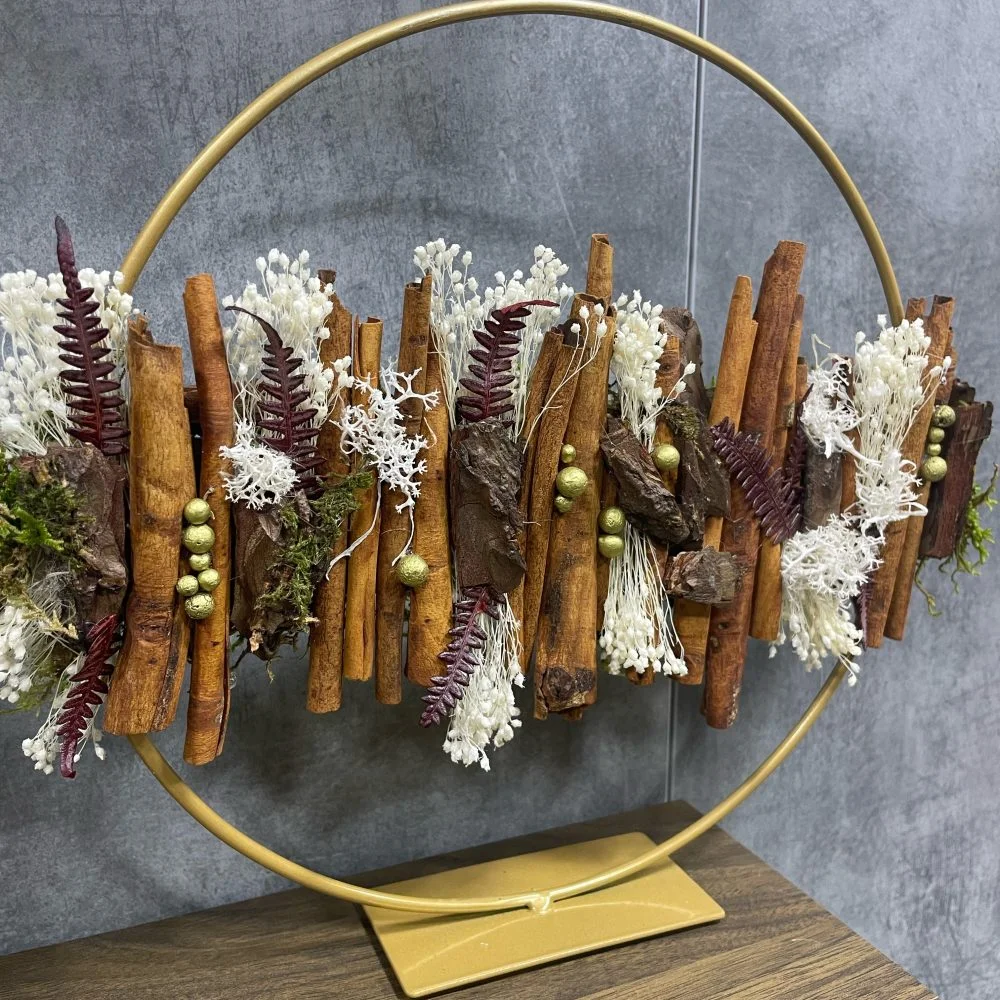 couronne sur pied, par Eglantine et Pivoine, fleuriste à Davézieux