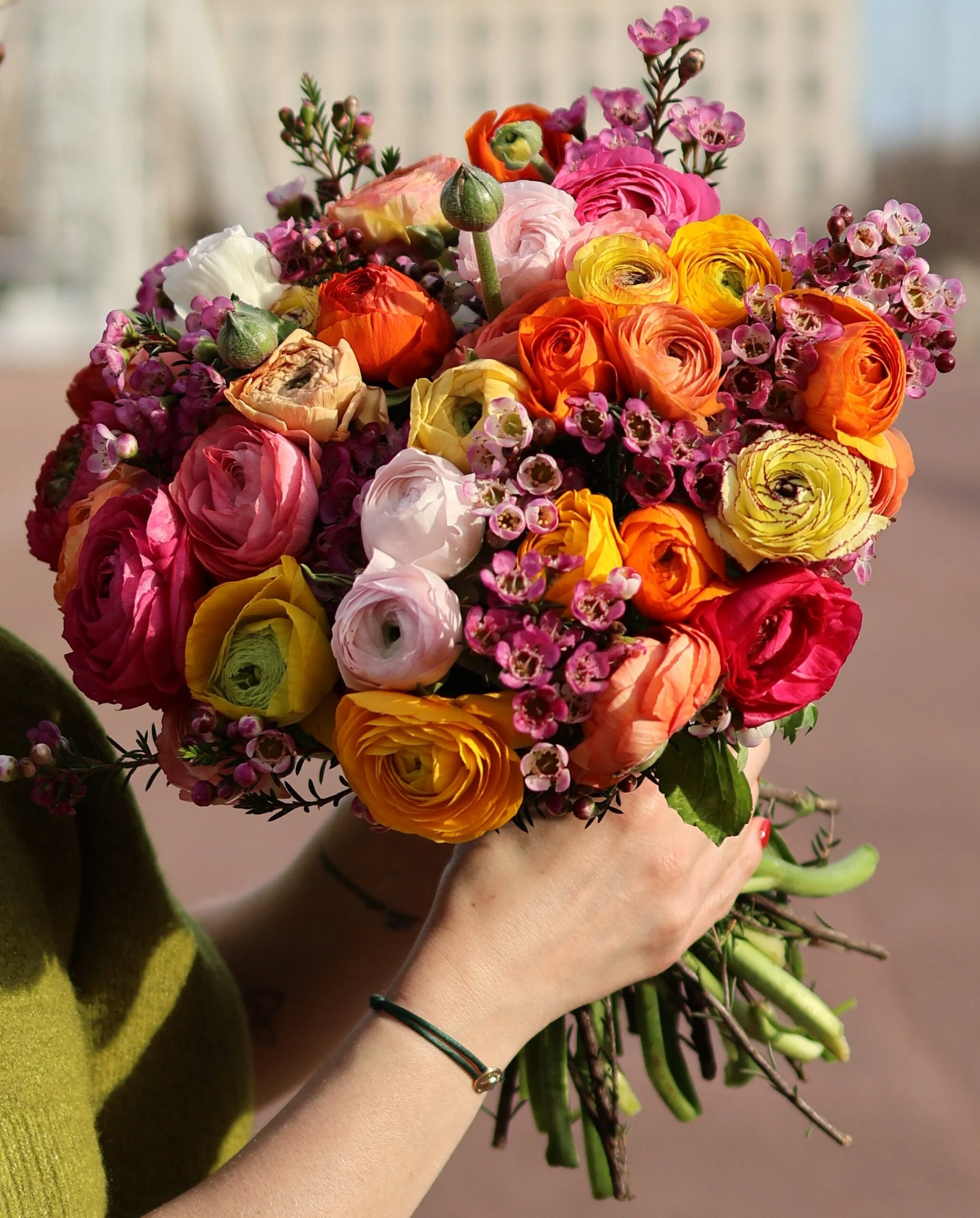 Bouquet de Renoncules, par Les fleurs de Célony, fleuriste à Aix-en-Provence