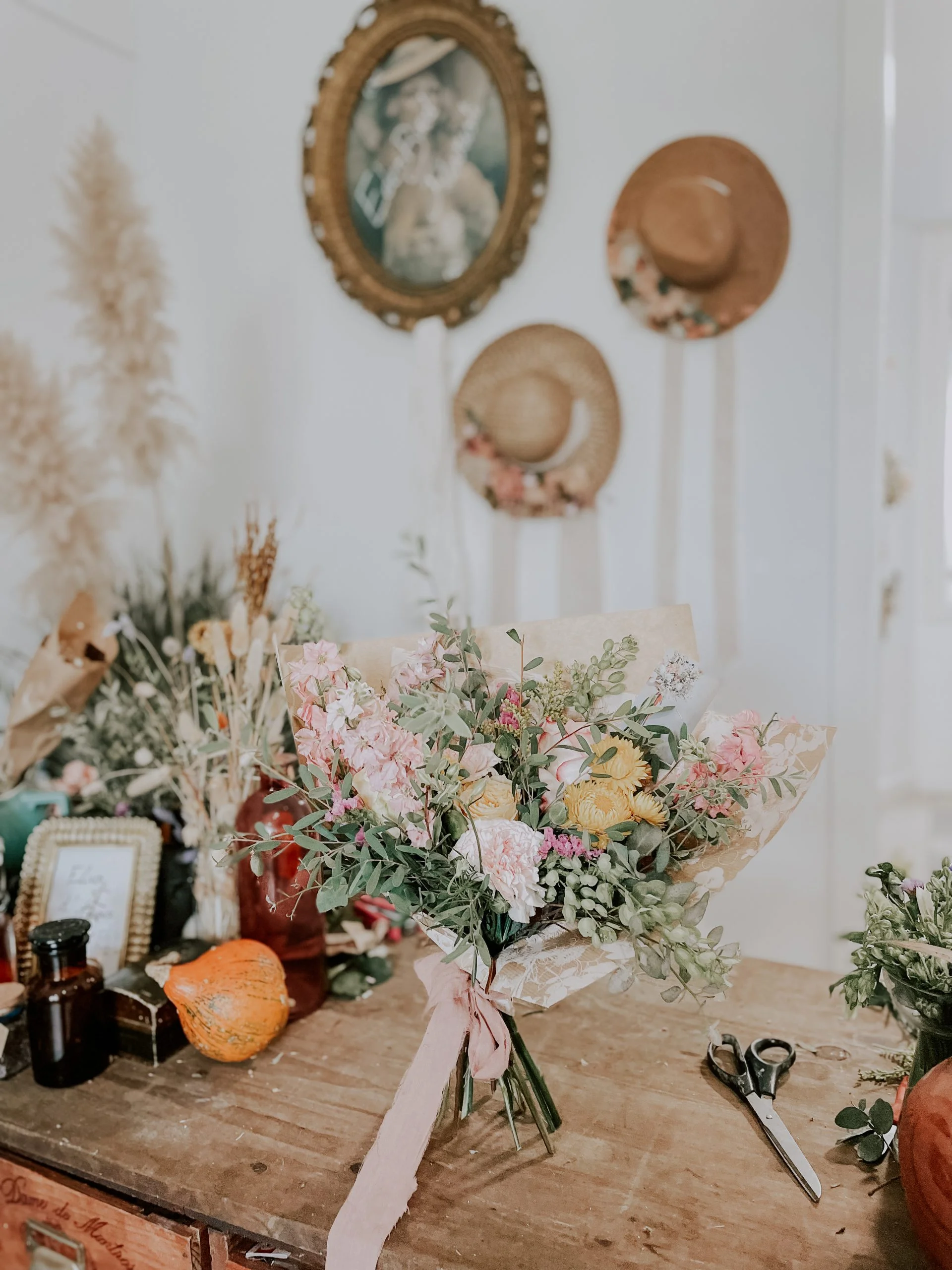 Bouquet tendre, par Eden Bird, fleuriste à Saint-Pierre