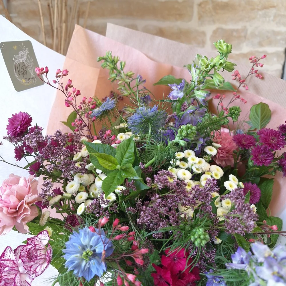 Bouquet Champêtre, par Atelier Pétales Sauvages, fleuriste à Agey