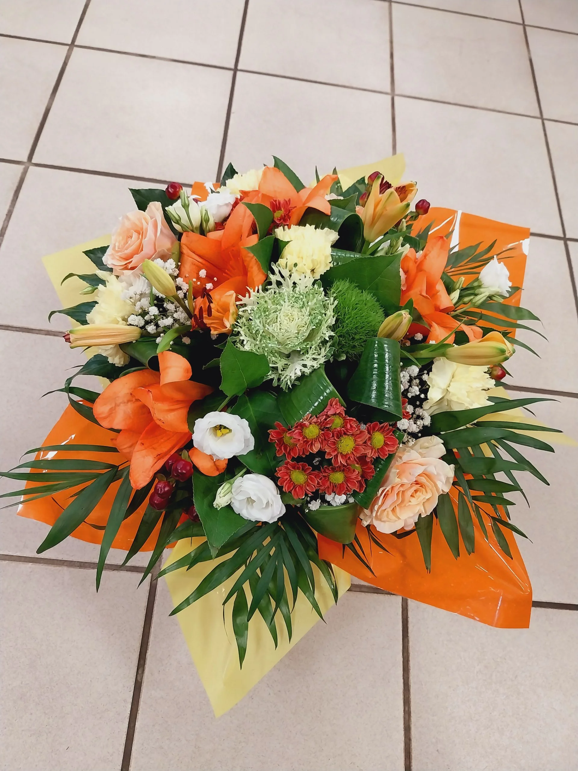 Eclats d&rsquo;Automne (Bouquet Bulle), par Montluçon Fleurs, fleuriste à Montluçon