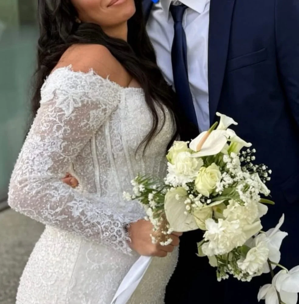 Bouquet Emeraude tombant, par Sihana's Bloom&Wild, fleuriste à Schaerbeek