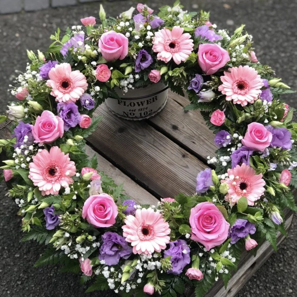 Deuil rose, par Les fleurs de Célony, fleuriste à Aix-en-Provence