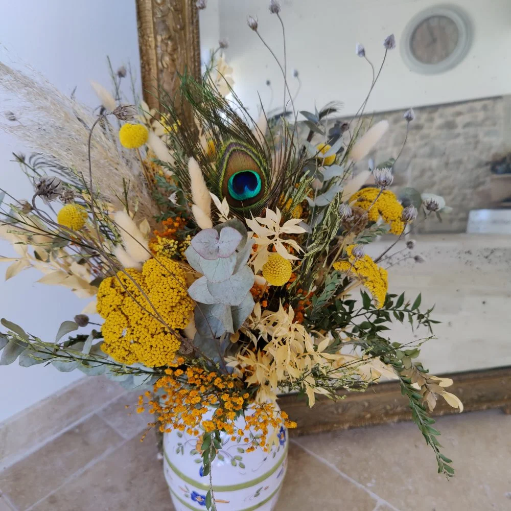 Bouquet de Fleurs Séchées, par La Nature vous M, fleuriste à Toulouse