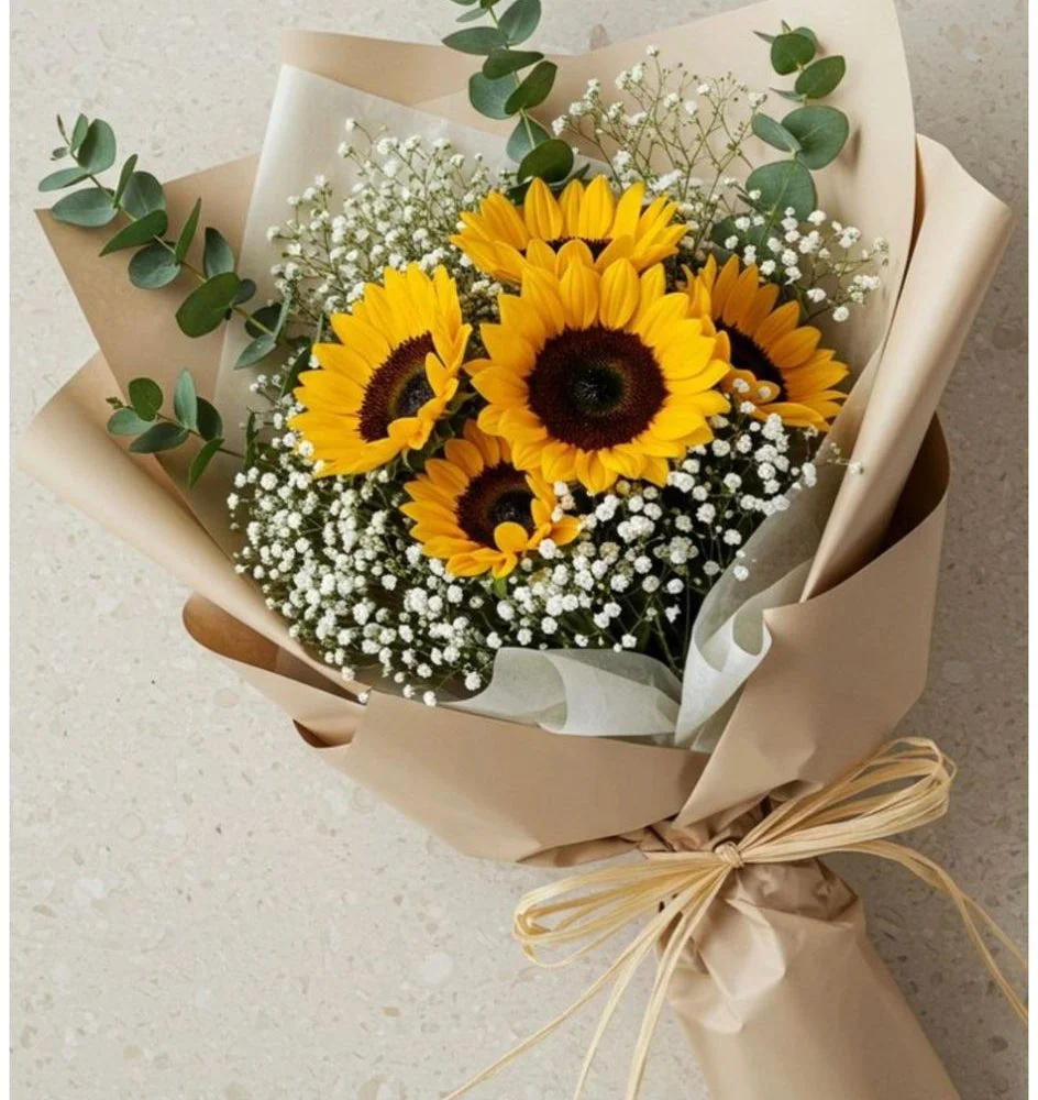 Bouquet soleil, par Les fleurs de Célony, fleuriste à Aix-en-Provence