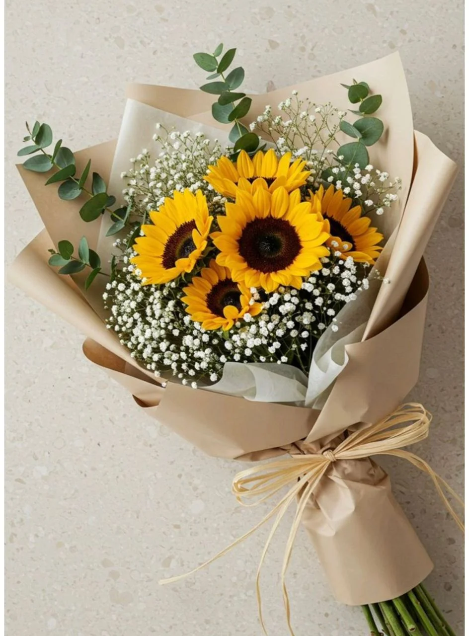 Bouquet soleil, par Les fleurs de Célony, fleuriste à Aix-en-Provence