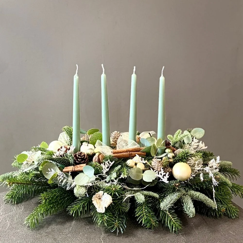 Bougies d'Avent, par Les fleurs de Célony, fleuriste à Aix-en-Provence