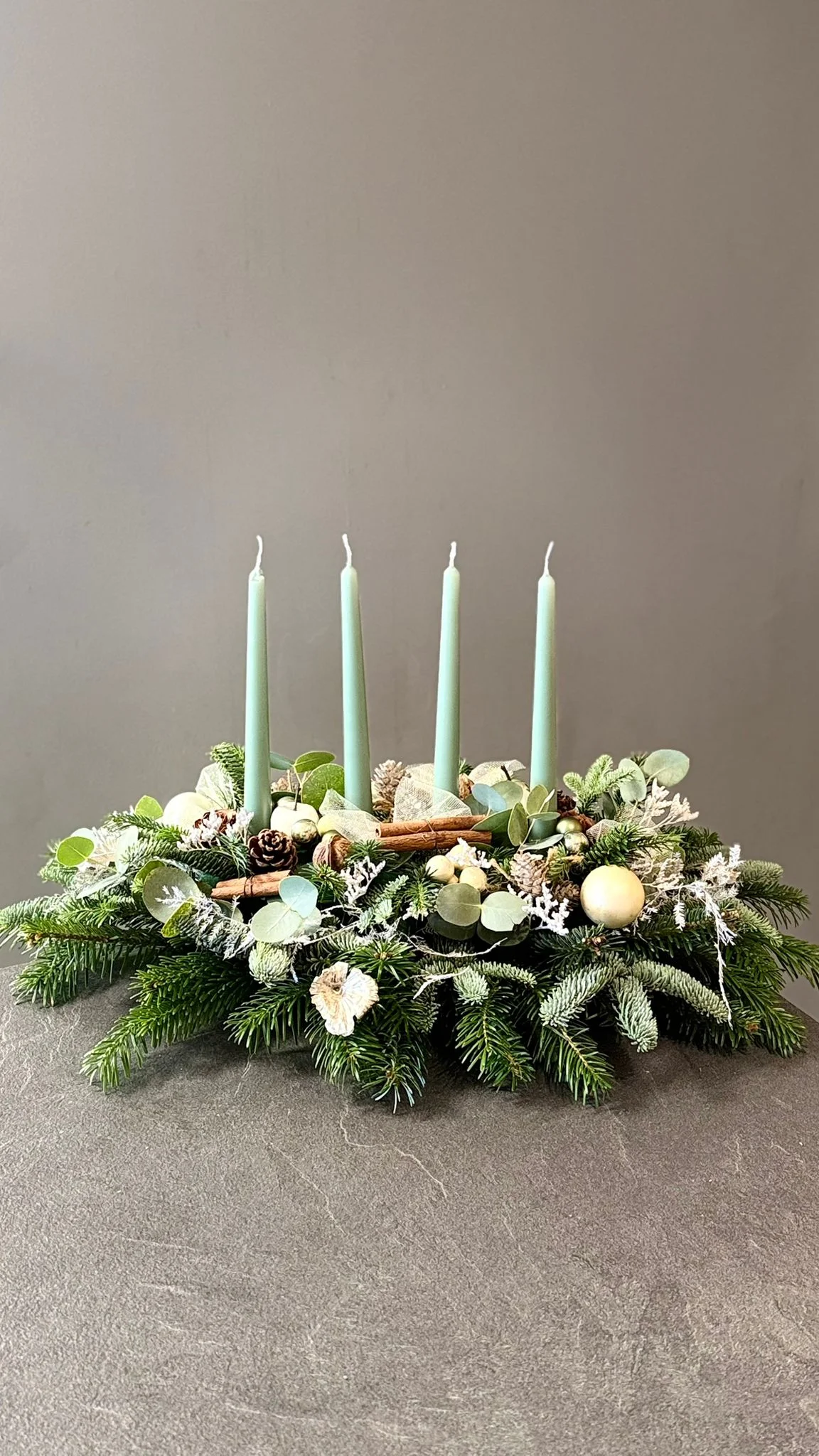 Bougies d&rsquo;Avent, par Les fleurs de Célony, fleuriste à Aix-en-Provence