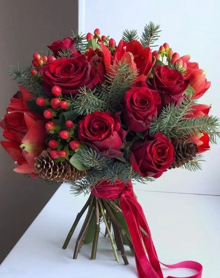 Bouquet Amaryllis, par Les fleurs de Célony, fleuriste à Aix-en-Provence