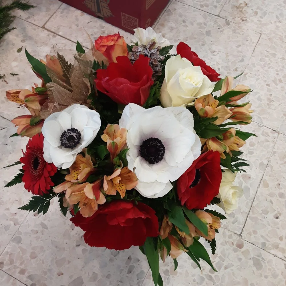 Bouquet de Noël, par Le Secret d'une Fleur, fleuriste à Lyon