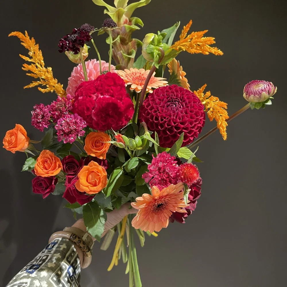 Bouquet anniversaire, par Marguerite et compagnie, fleuriste à Cusset