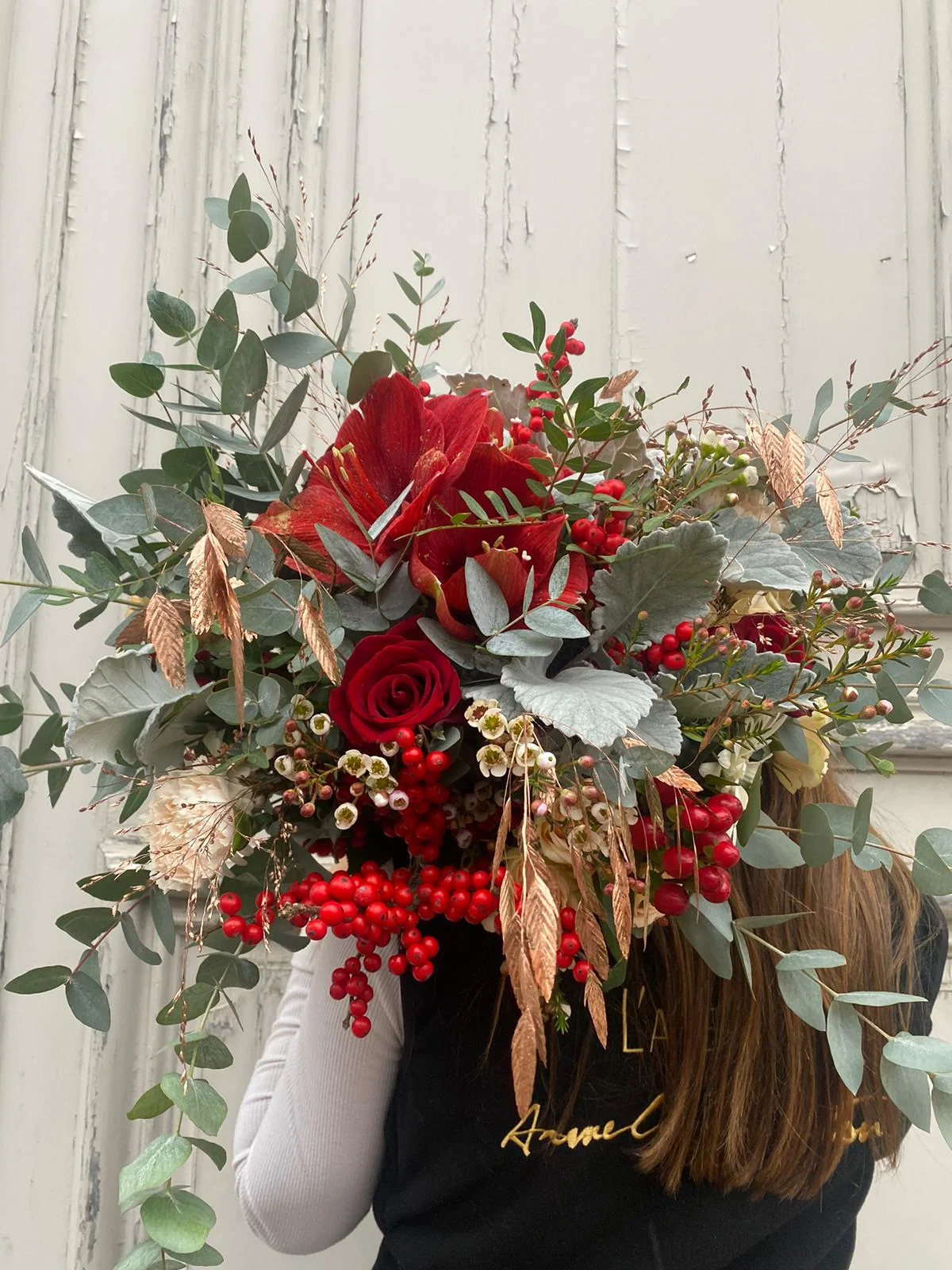 Bouquet de Noël, par Atelier Armelle Alleton, fleuriste à Le Mans