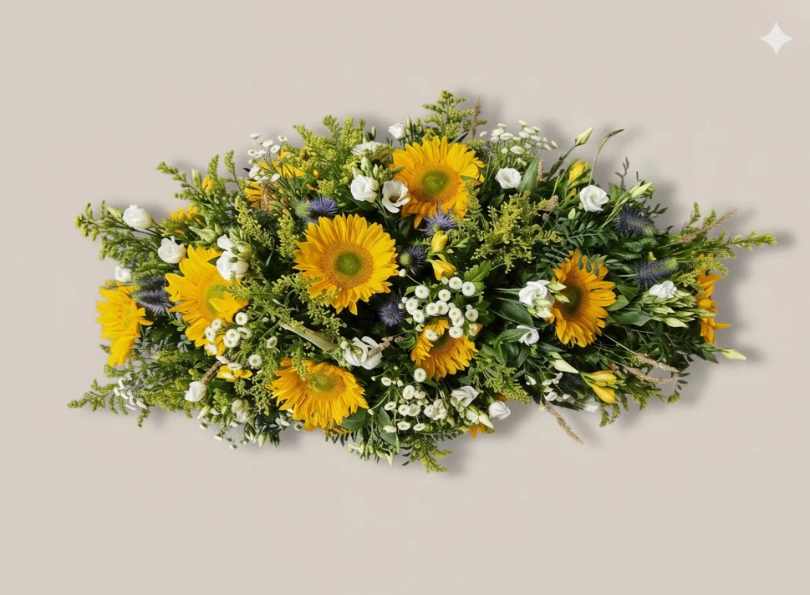 Coussin deuil, par La Nature en Fleurs, fleuriste à Toul